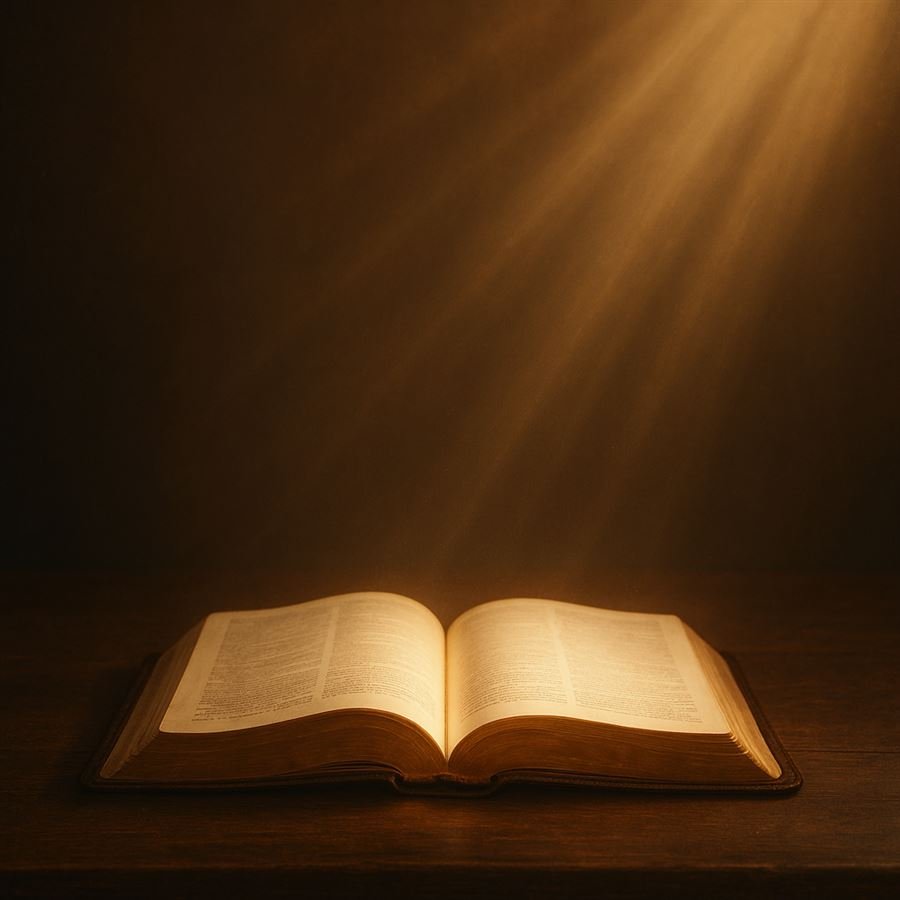 Ilustração do dia 3, A palavra viva: cena inspirada em Hebreus 4:12